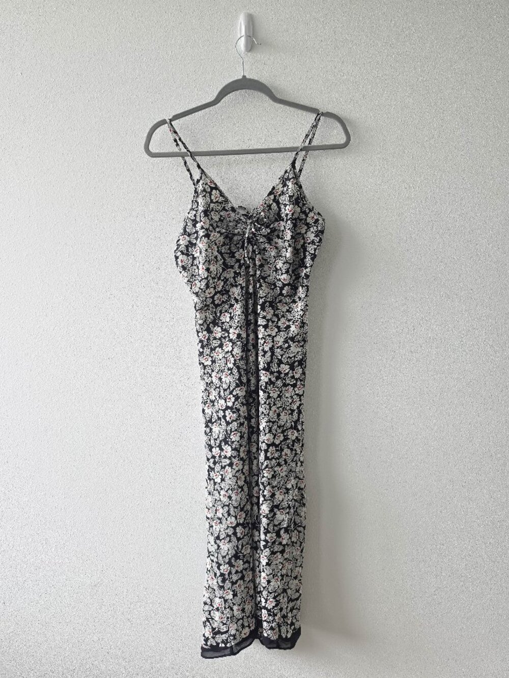 Vintage Floral Print Midi Dress